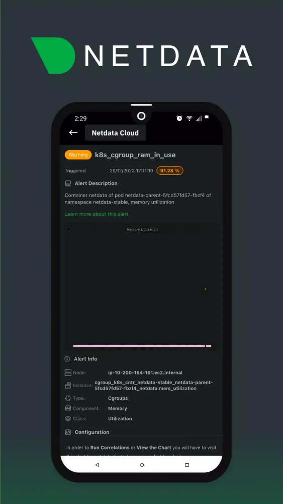 Netdata Mobile應用截圖