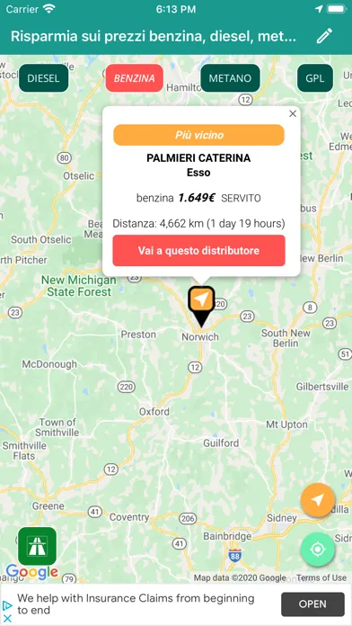 Capturas de pantalla de Risparmia sui prezzi benzina