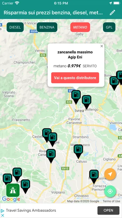 Capturas de pantalla de Risparmia sui prezzi benzina
