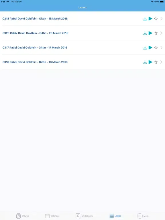 ภาพหน้าจอของ Rabbi Dani Brett iPad 