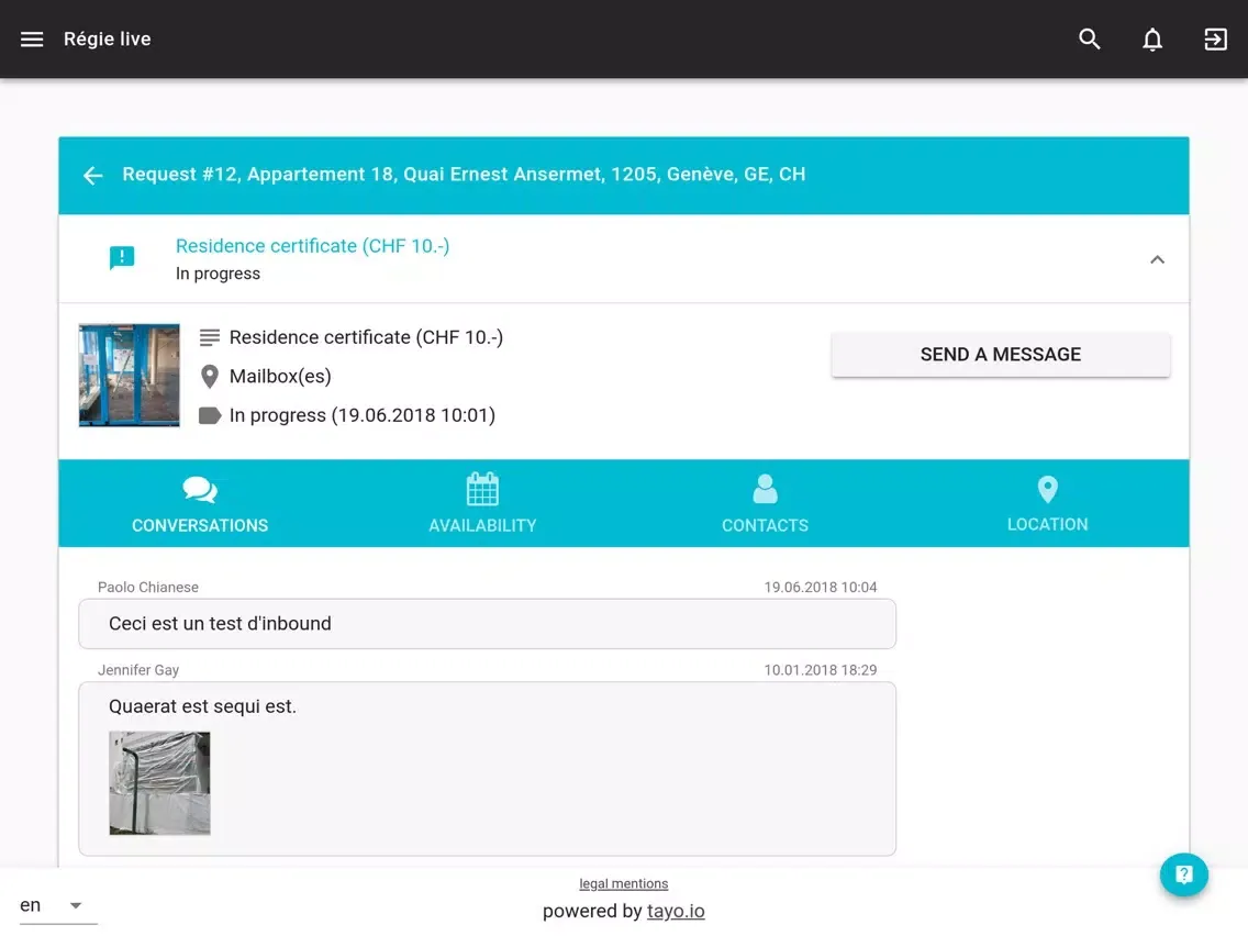 immo-valais iPad  Screenshots