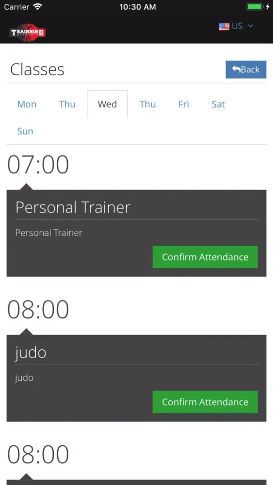 Скриншоты Trainning Academia