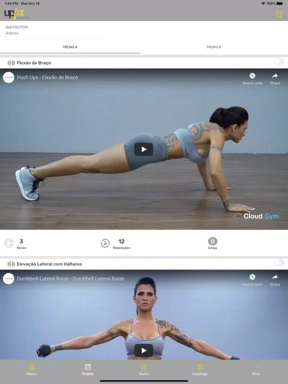 UpFit Academia Barra Funda iPad  Screenshots