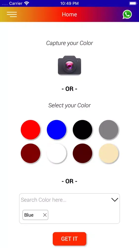 Capturas de tela do Get My Colour