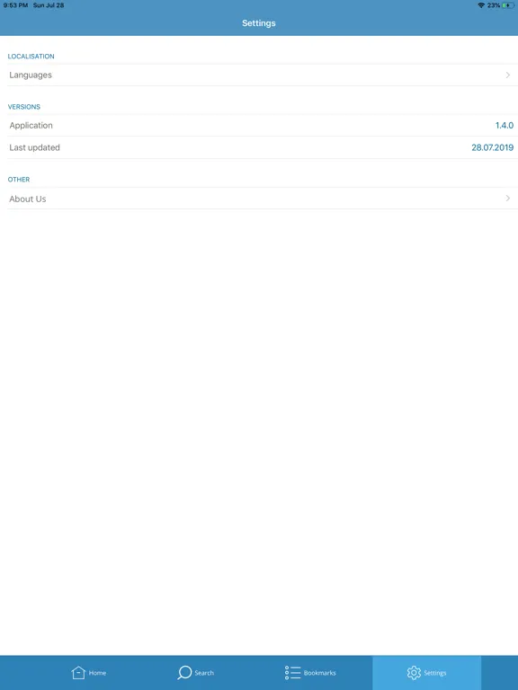 Tangkapan skrin Build CLS iPad 