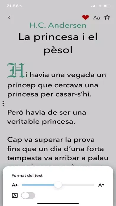 Screenshot di Contes en català