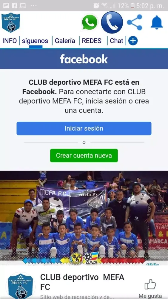 Mefa fc club deportivo应用截图