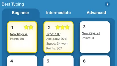 Capturas de tela do Best Typing Lessons and Test