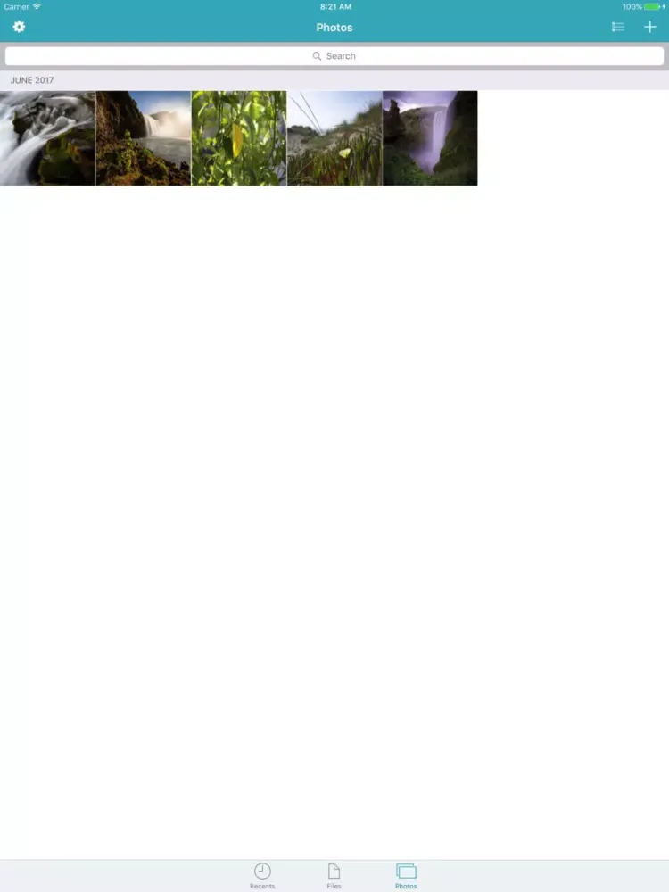 Ảnh chụp màn hình của Future Cloud iPad