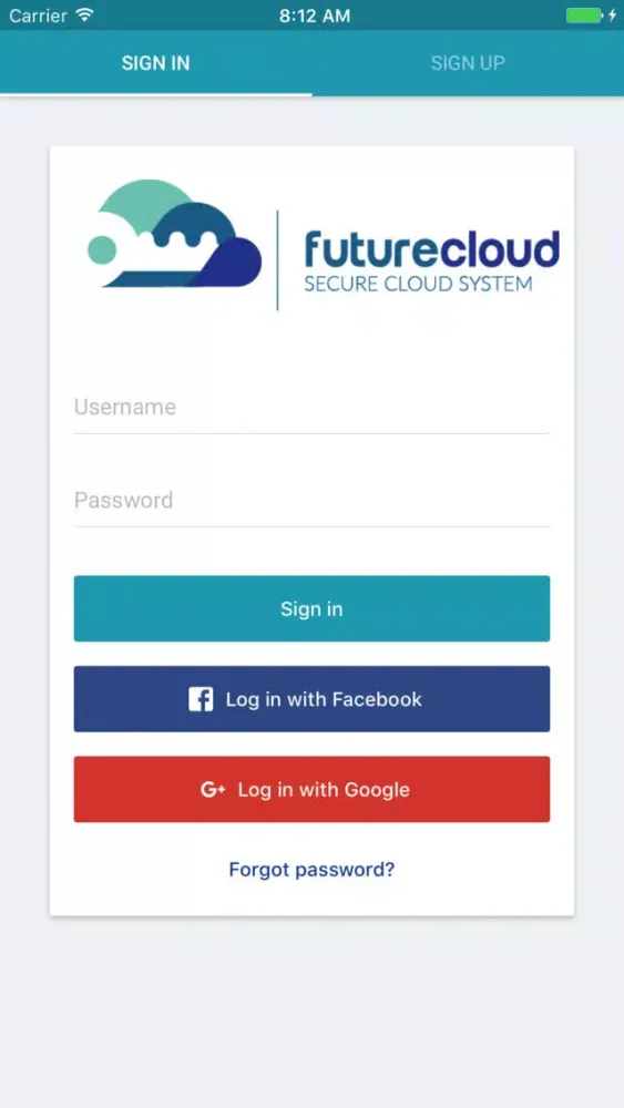 Ảnh chụp màn hình của Future Cloud