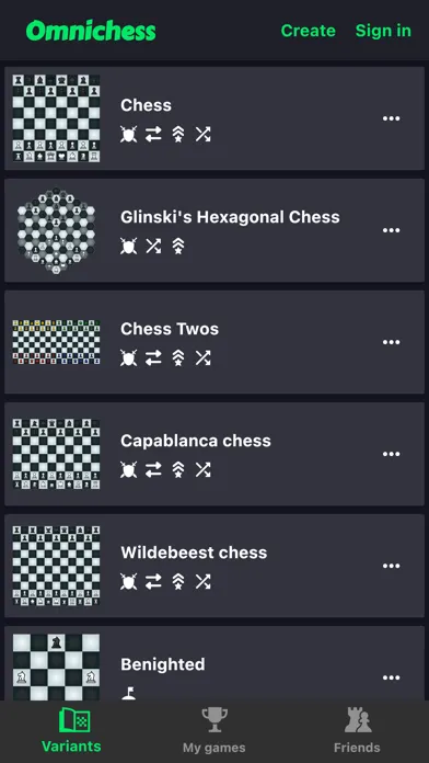 Capturas de tela do Chess Variants - Omnichess