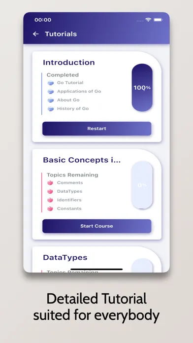 ภาพหน้าจอของ Go Tutorial - Simplified