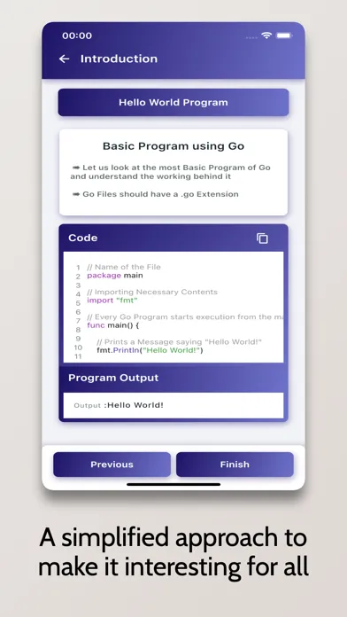 ภาพหน้าจอของ Go Tutorial - Simplified
