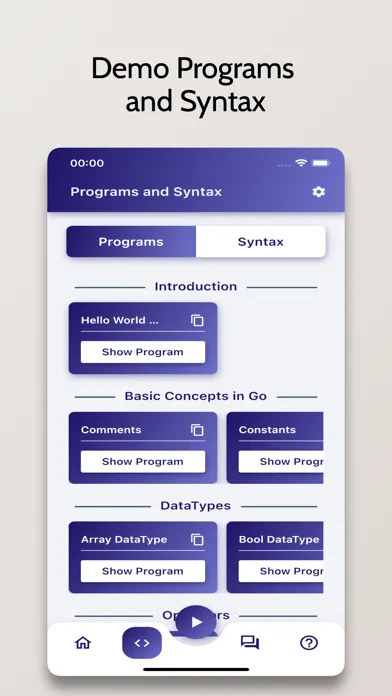 ภาพหน้าจอของ Go Tutorial - Simplified