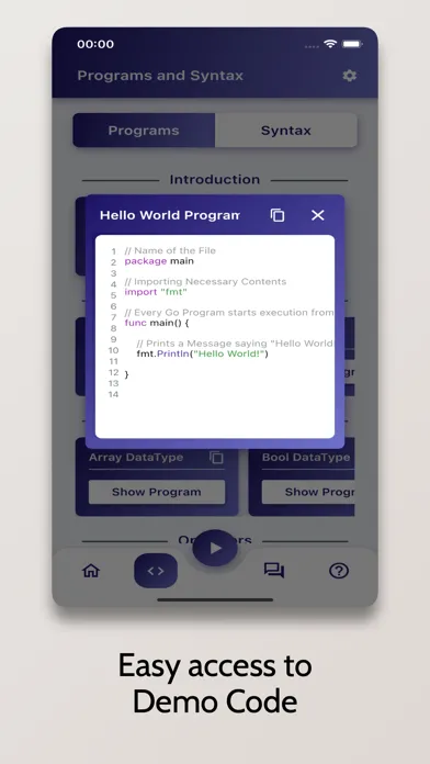 ภาพหน้าจอของ Go Tutorial - Simplified
