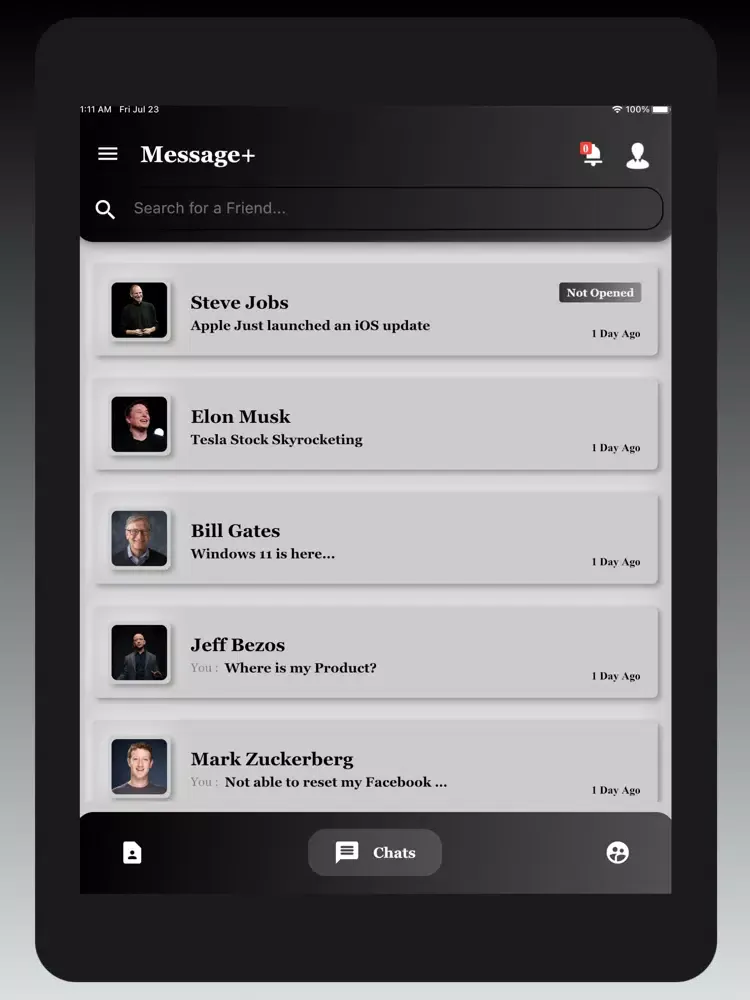 Message+ iPad  Ekran Görüntüleri