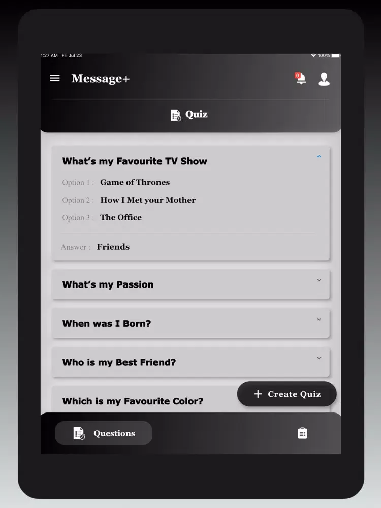 Message+ iPad  Ekran Görüntüleri