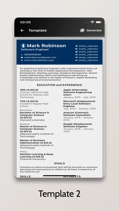 Ảnh chụp màn hình của Resume+ - CV Generator