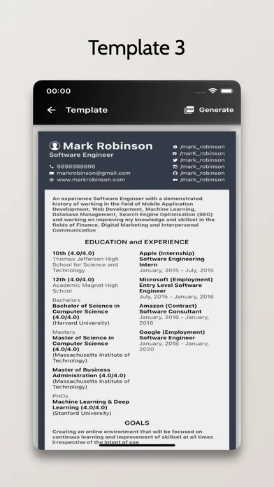 Ảnh chụp màn hình của Resume+ - CV Generator
