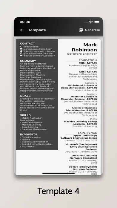 Ảnh chụp màn hình của Resume+ - CV Generator