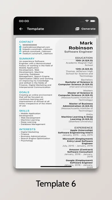 Ảnh chụp màn hình của Resume+ - CV Generator