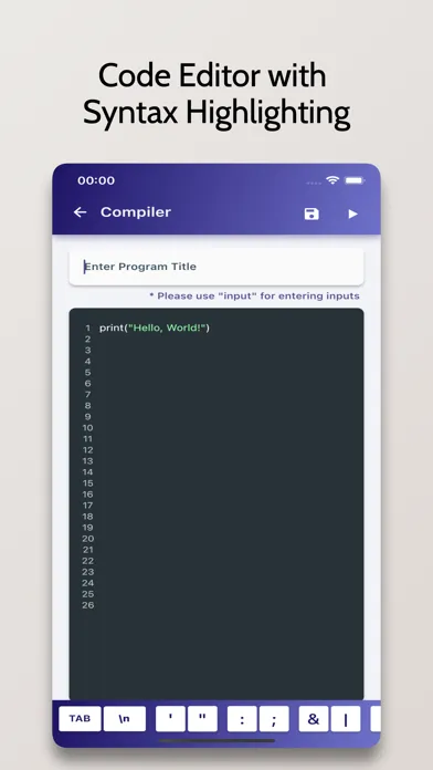 Python Compiler - Run .py Code应用截图