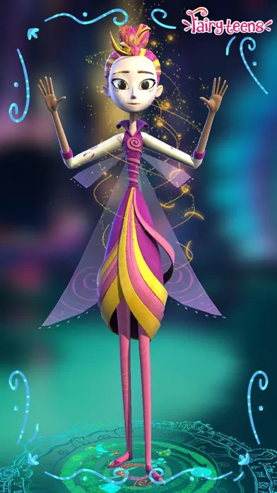 FairyTeens. Magic 3D Coloring 스크린샷