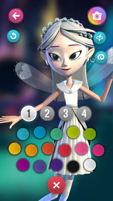 FairyTeens. Magic 3D Coloring 스크린샷
