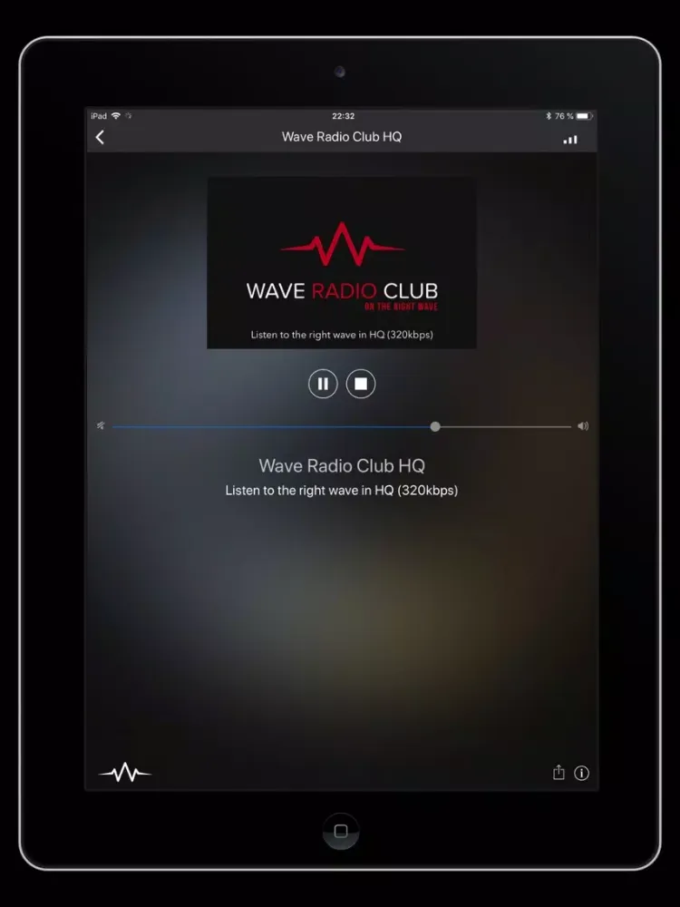 Capturas de pantalla de Wave Radio Club iPad 