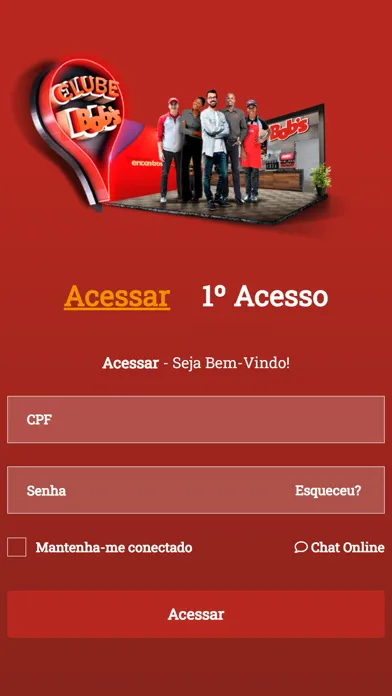 Capturas de tela do Clube Bobs