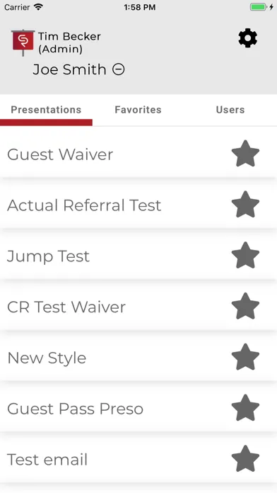 ภาพหน้าจอของ ClubReady Presentation Viewer