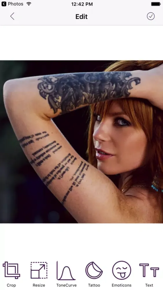 Ảnh chụp màn hình của Tattoo My Photo And Name