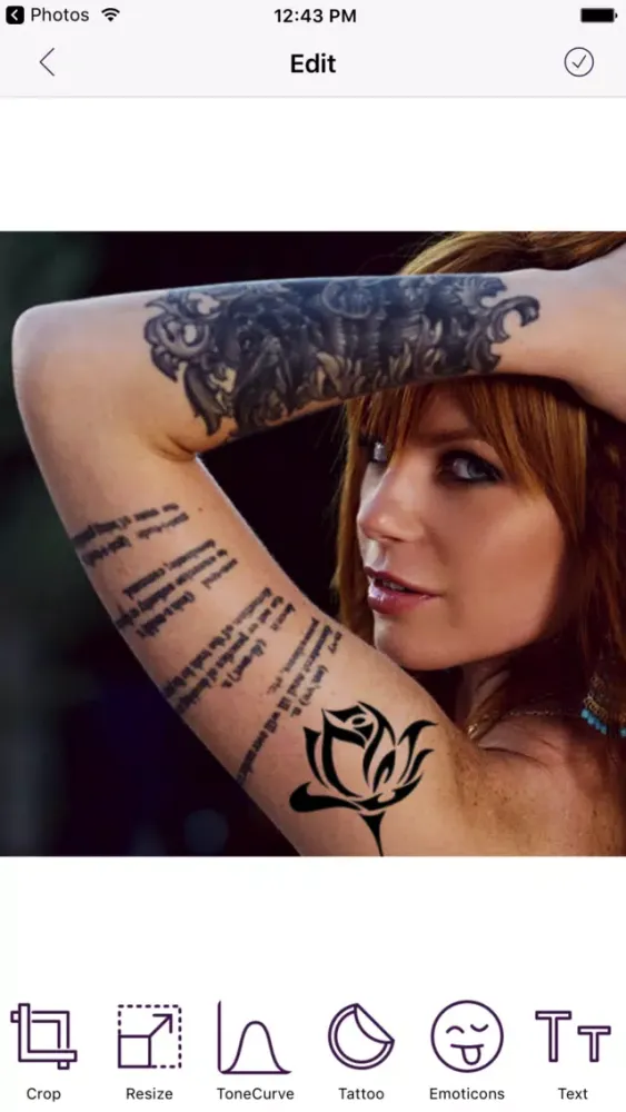 Ảnh chụp màn hình của Tattoo My Photo And Name
