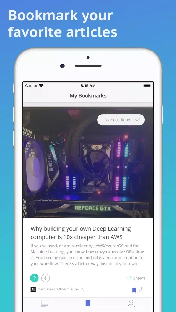 ภาพหน้าจอของ Clusterr - Personalized News