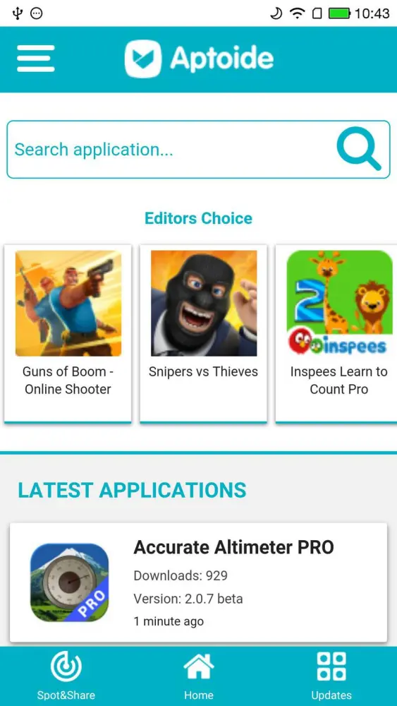 Скриншоты Aptoide Lite