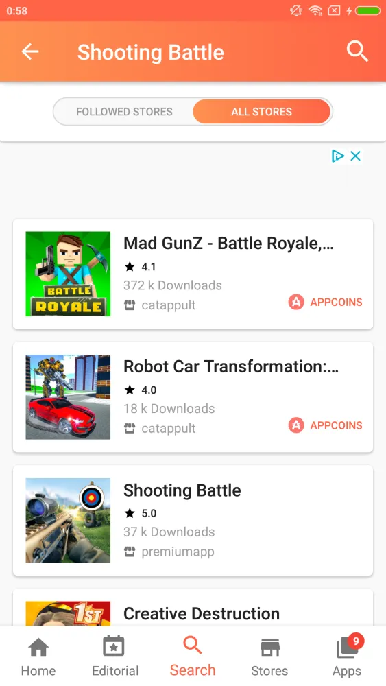 Aptoide Dev スクリーンショット