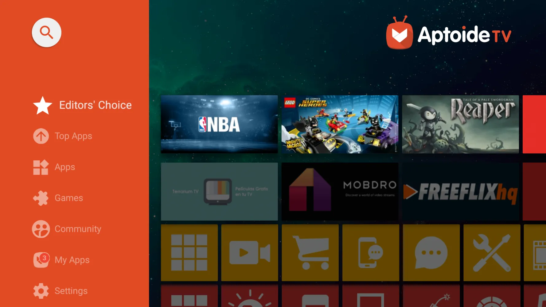 Aptoide TV Screenshots