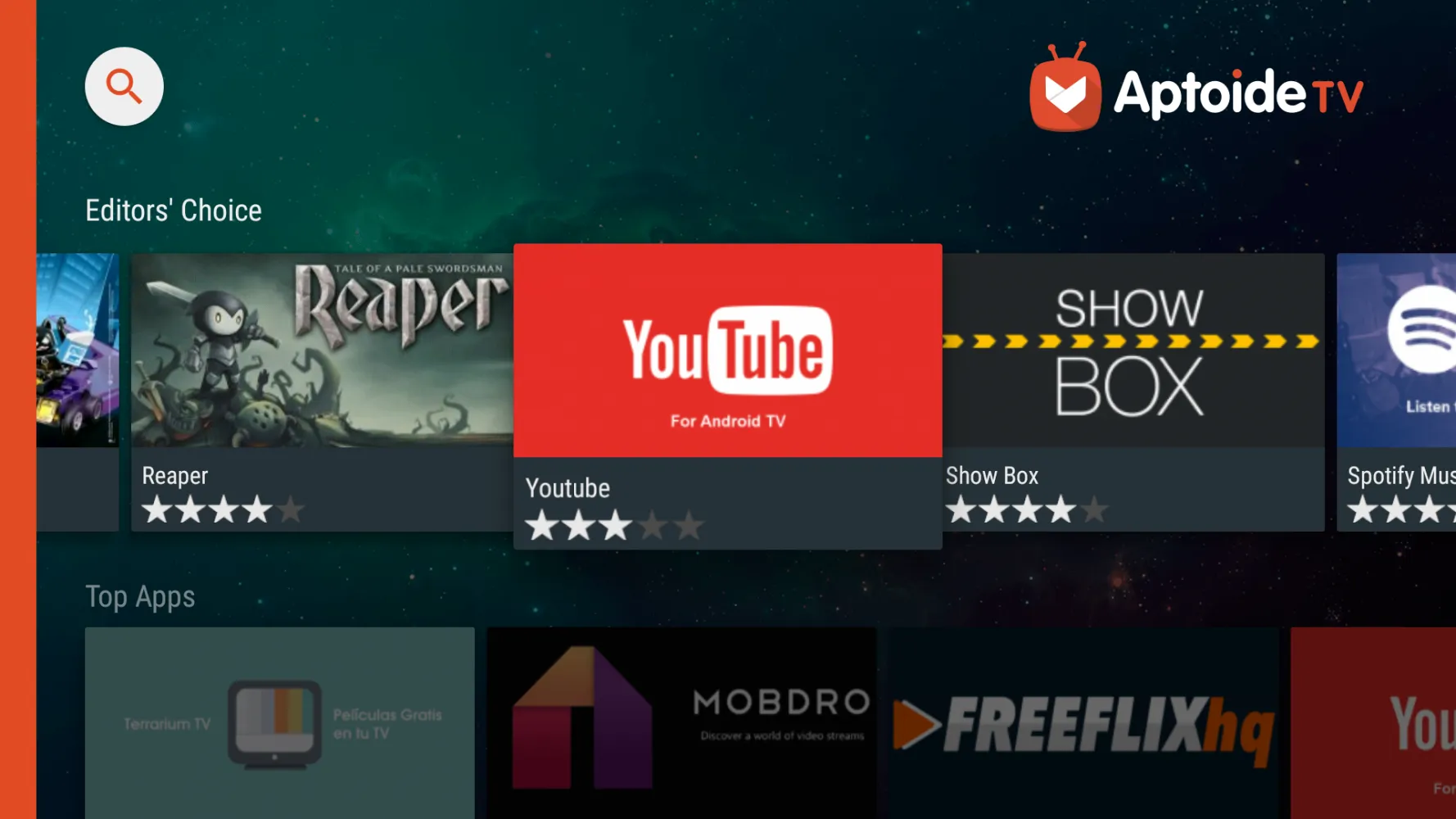 Aptoide TV Screenshots