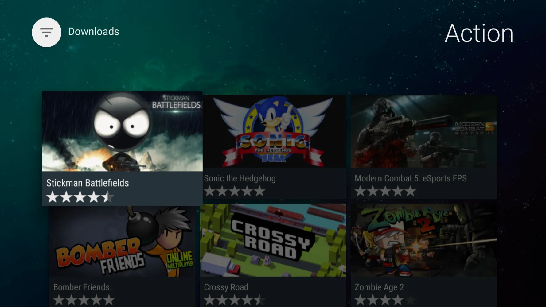 Aptoide TV Screenshots