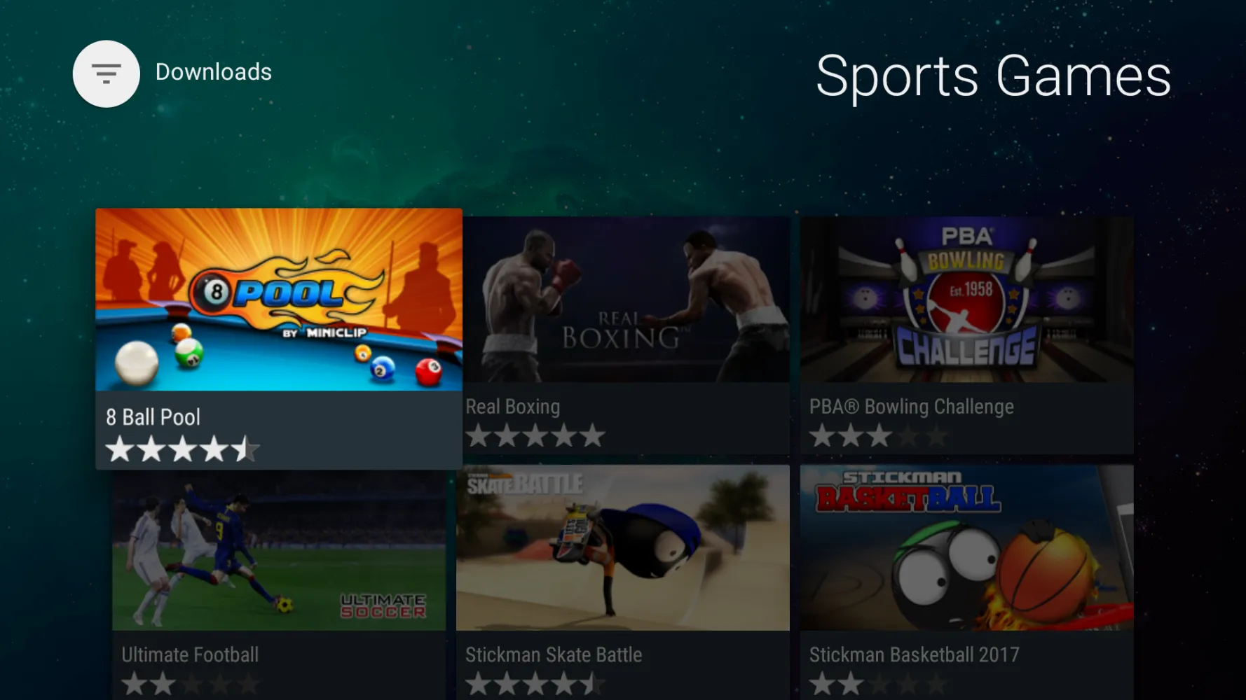 Aptoide TV Screenshots