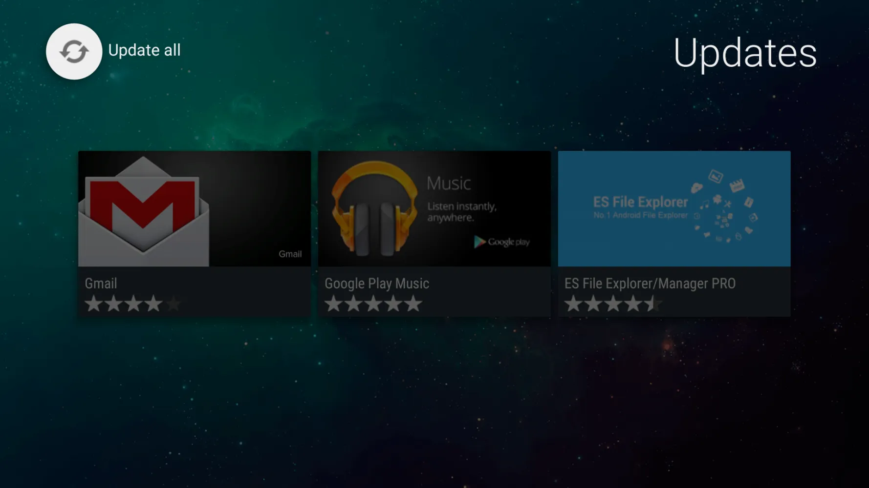 Aptoide TV Screenshots