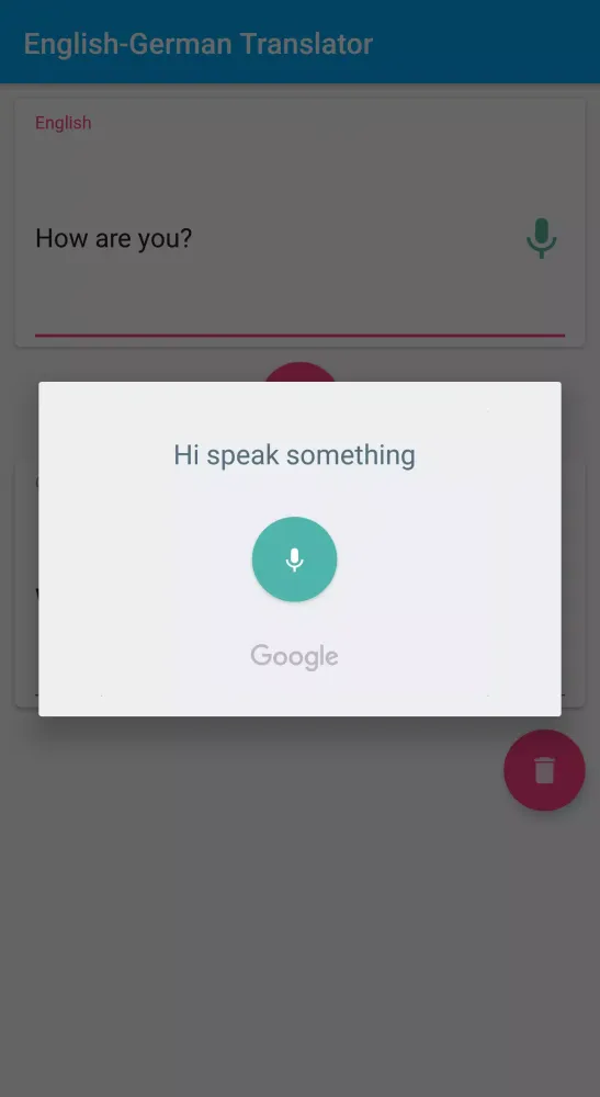 Tangkapan layar German-English Translator