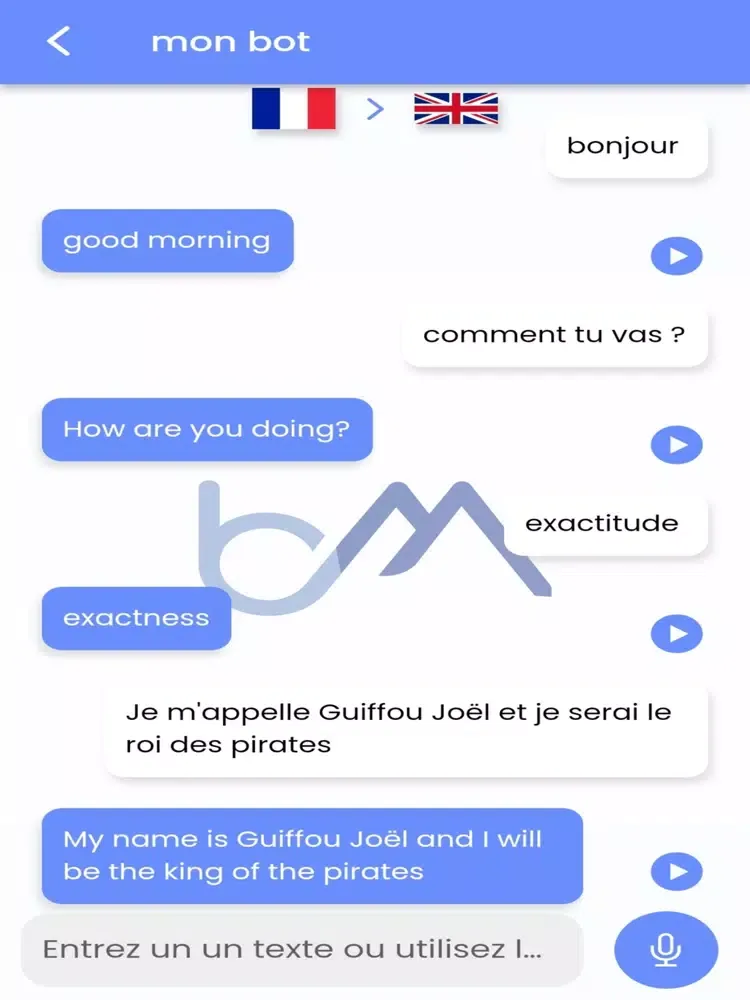 Captures d'écran de iTranslate iPad 