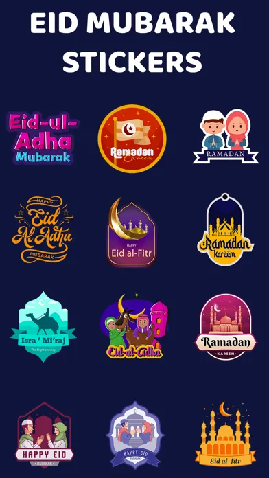 Eid Mubarak - Ramadan Stickers应用截图