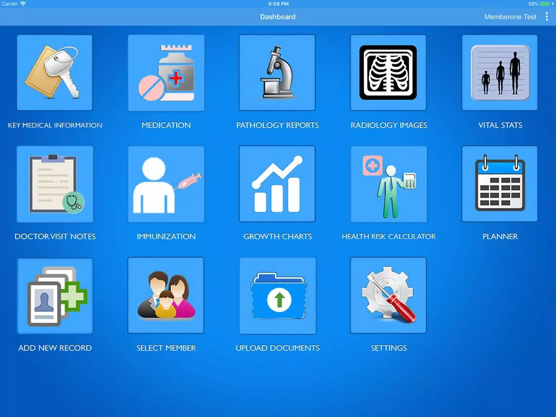 Med Docket Power PHR iPad  स्क्रीनशॉट