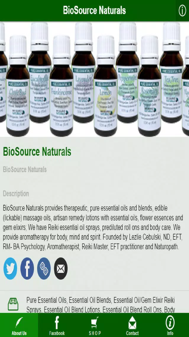 Capturas de pantalla de BioSource Naturals