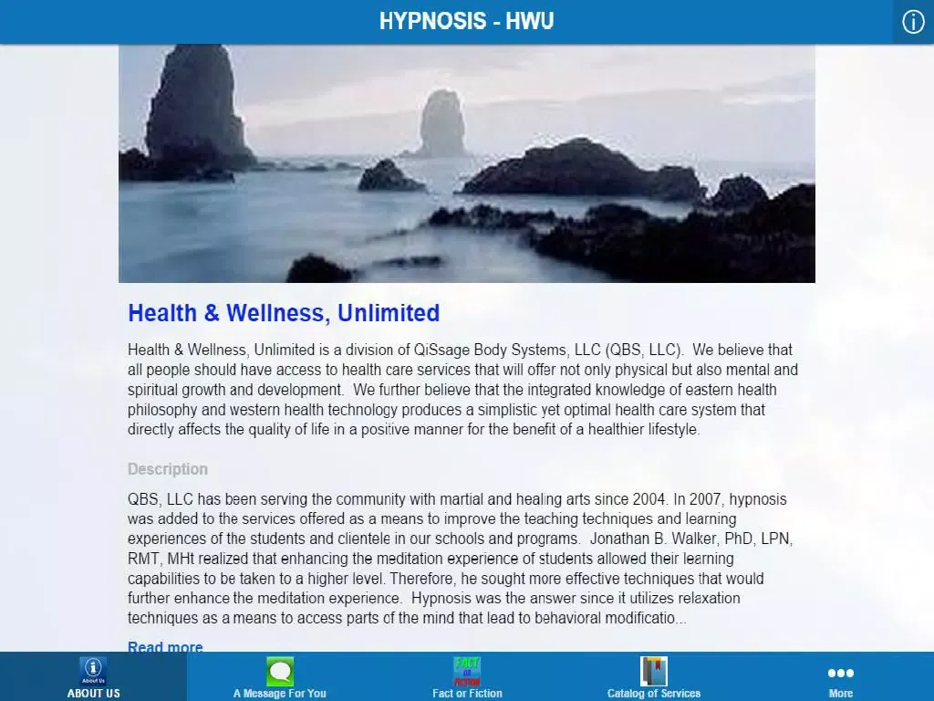 Hypnosis HWU iPad  Screenshots