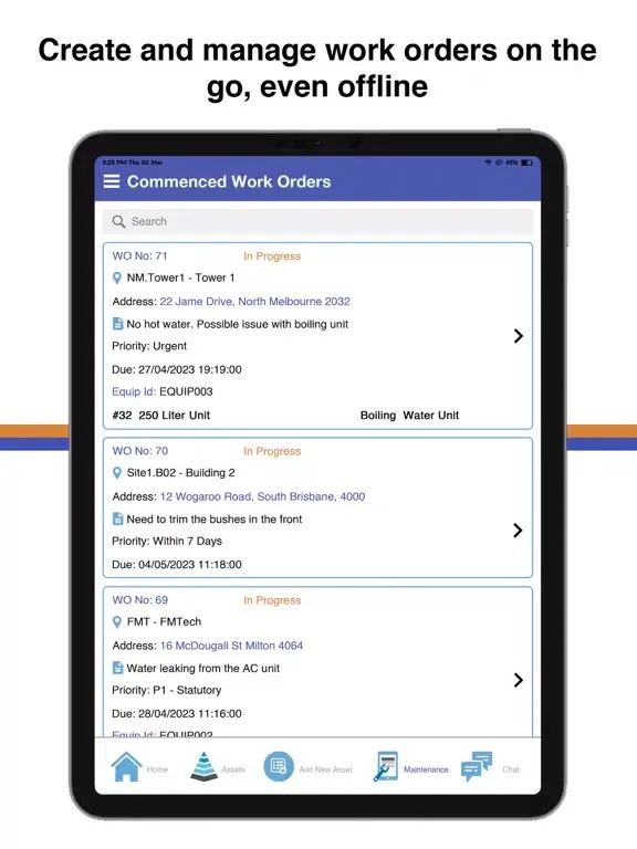 Asset Easy Anywhere iPad  Screenshots