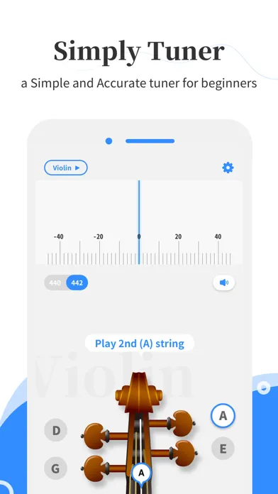 Simply Tuner - Violin, Cello 스크린샷