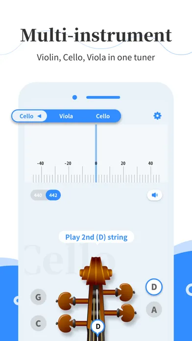 Simply Tuner - Violin, Cello 스크린샷